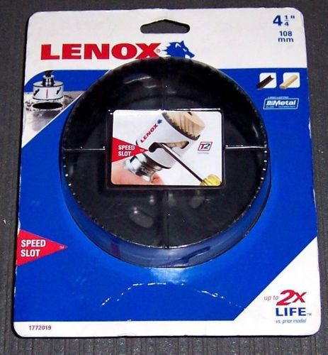 Lenox tools 1772019 4-1/4&#034; bi-metal speed slot hole saw for sale