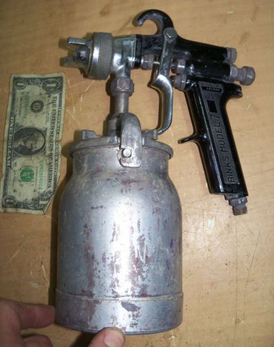 Binks model 7 spray gun &amp; cup 36 sd nozzle for sale