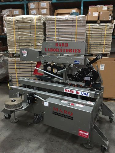 Case Sealer TOP &amp; BOTTOM BOX  TAPER MARQ HPA W/ ACCUGLIDE 39600 Tape Heads