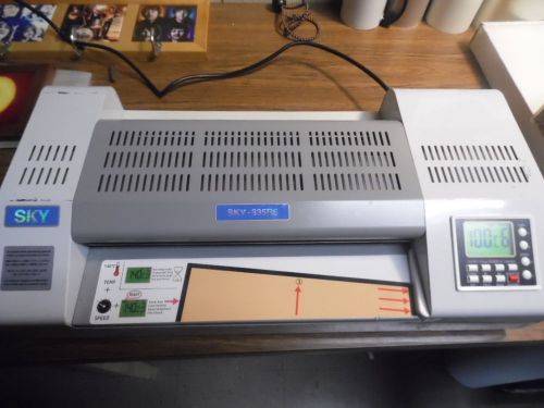 Sky Laminator 335R6 Hot and Cold 13.2&#034; width Rollers with LCD display USED