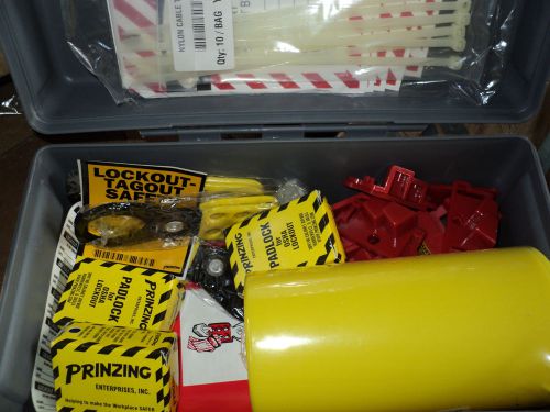 Brady lkx portablelockout kit, filled, electrical, 47 piece for sale