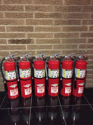 Fire extinguisher 10lbs 10# abc new cert tag lot of 6 nice for sale