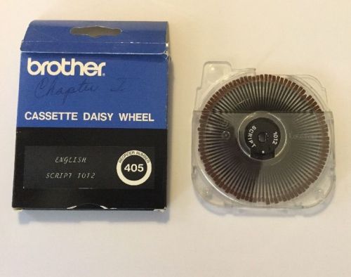 NIP Vintage Brother Cassette Daisy Wheel English Script 1012 405