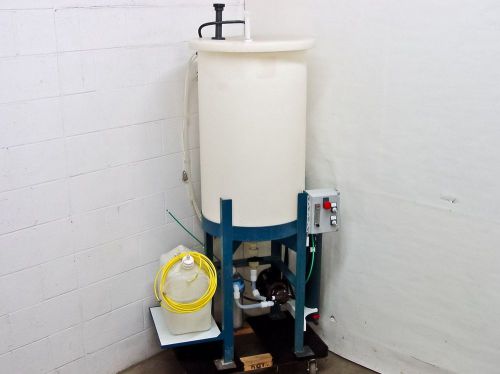 Ryan herco flow solutions conical drum with 24&#034; stand, pump, filter housing, 55 for sale