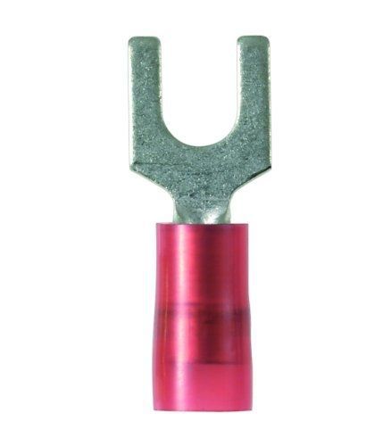 Panduit pn18-14f-c fork terminal, nylon insulated, 22 - 18 awg wire range, 1/4&#034; for sale