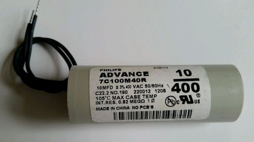 Advance 7C100M40R Capacitor 10 MFD 3 % 400 VAC