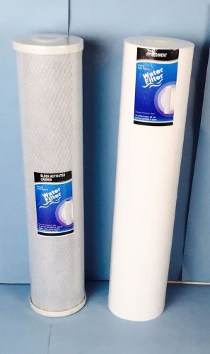 2 big blue water filter sediment &amp; carbon block 4.5 x 20&#034; for sale