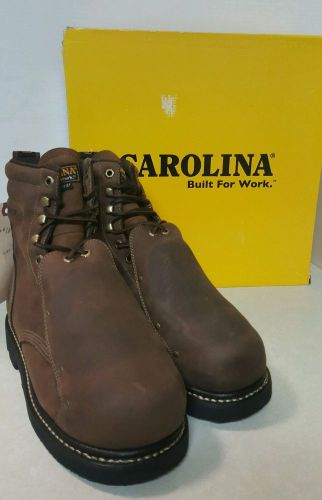 Carolina shoe ca5502 work boots,mens,sz 9d,wtrpf,8inh,brn for sale