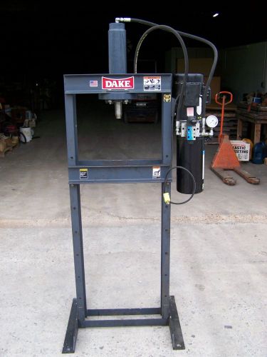 Dake 10-ton da electric / hydraulic h-frame shop press double acting 115v 1 ph for sale