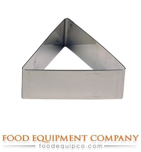 Paderno 47425-06 Pastry Rings triangle 2.375&#034; x 1-1/8&#034;H stainless steel   -...