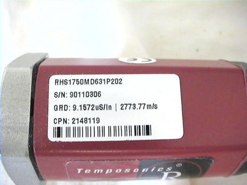NEW MTS TEMPOSONIC LINEAR TRANSDUCER RHS1750MD631P202