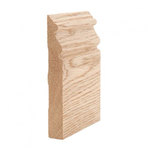 5 1/2&#034; Solid Stain Grade Red Oak Hardwood Base Moulding Wood Baseboard Molding