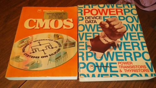 VINTAGE MOTOROLA DATA BOOKS 1978 - CMOS, POWER TRANSISTORS &amp; THYRISTORS