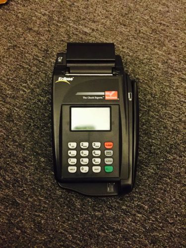 Eclipse Telecheck credit card terminal w/ power supply