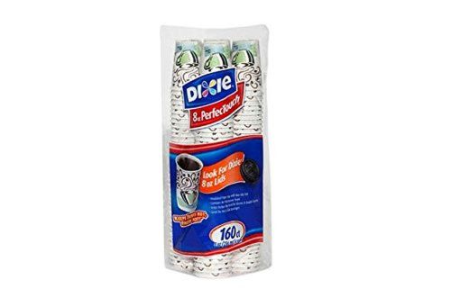 Dixie PerfecTouch Insulated Paper Cups Coffee Haze 8 oz. (160 ct.) by Dixie