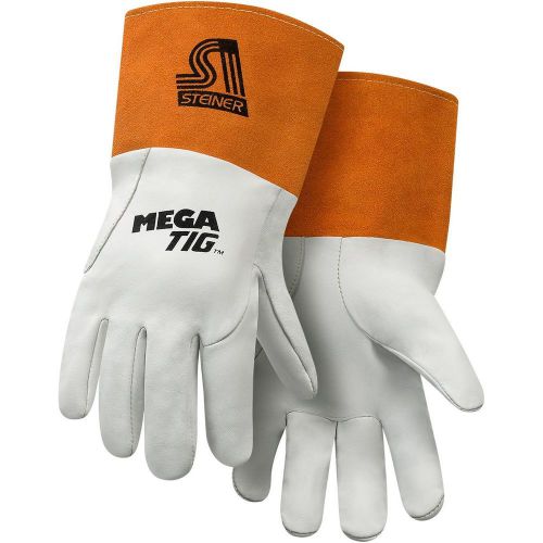Steiner 0230m mega tig gloves grain kidskin foam back unlined palm 4 inch cuf for sale