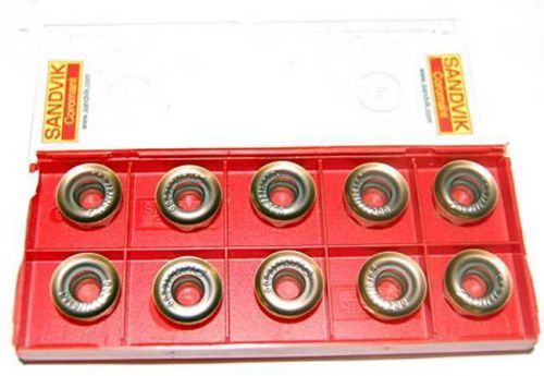 10 pcs. sandvik coromill 200 rcht 13 04 00-pl pvd coated carbide milling inserts for sale