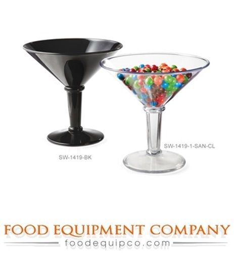 GET Enterprises SW-1419-BK 48 oz. Black Super Martini Glass  - Case of 3