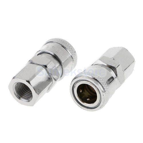 2Pcs 1/4&#034;Air Hose Line End Compressor Fitting Connector Quick Release SF20