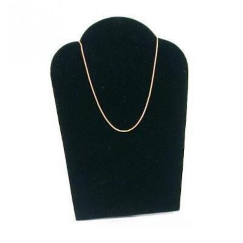 Necklace Pendant Display Bust Black Velvet Padded 3 3/4&#034; x 5 1/4&#034;