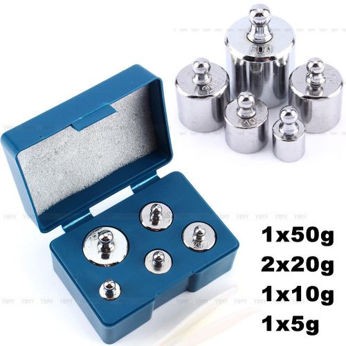 5pcs/Set Scale Calibration Weight Includes 5g 10g 20gx2 50g -- 105g Total Weight