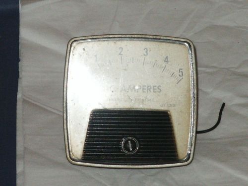 Vintage GENERAL ELECTRIC D-C Amperes Gauge Type DO-91  CAT. 512X66