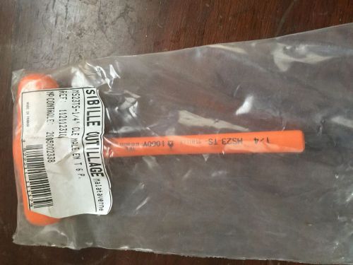 Sibille fameca electric lineman&#039;s  1/4&#034;  t-handle hex wrench 1000v insulated new for sale