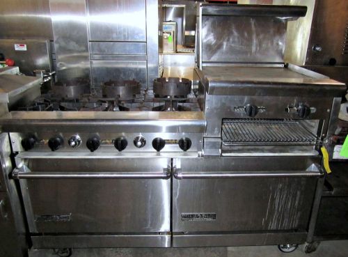 American range ar6b-24rg heavy duty gas range w/ griddle and standared ovens for sale