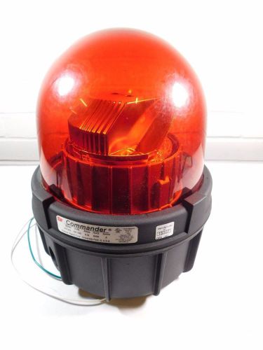 Federal signal 371led-120r commander red led rotating warning light new (io4) for sale