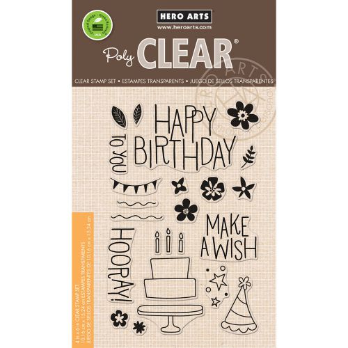 &#034;Hero Arts Clear Stamps 4&#034;&#034;X6&#034;&#034;-Make A Wish Birthday&#034;