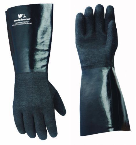 Wells Lamont 189 Heavyweight Neoprene Coated Work Gloves with Gauntlet Cuff and
