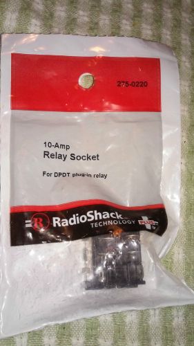 275-0220 10-Amp Relay Socket  By RadioShack for DPDT Plug in Relay