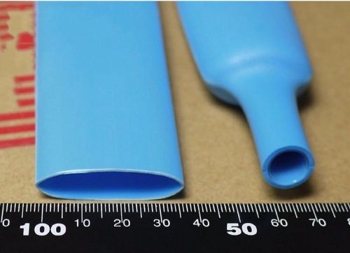 Waterproof heat shrink tubing sleeve ?25.4mm adhesive lined 3:1 blue x 1 meter for sale