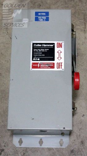 Cutler-Hammer DH361FDK Fusible Disconnect Switch 30A 600V 3P 3Ph Type 3R Encl.