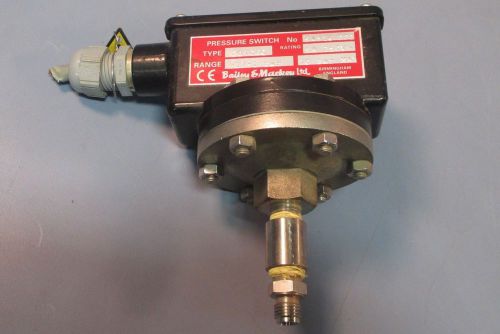 Bailey &amp; mackey 207ceq -1 / +1 bar, 5a, 250v~, 70 bar max pressure switch used for sale