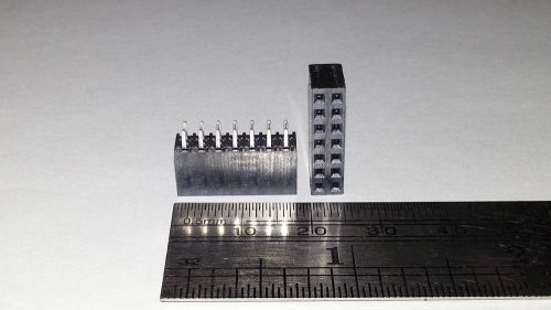 5 Pieces, Samtec SSQ-107-01-T-D Through-Hole 14 Pin Female Header, NOS