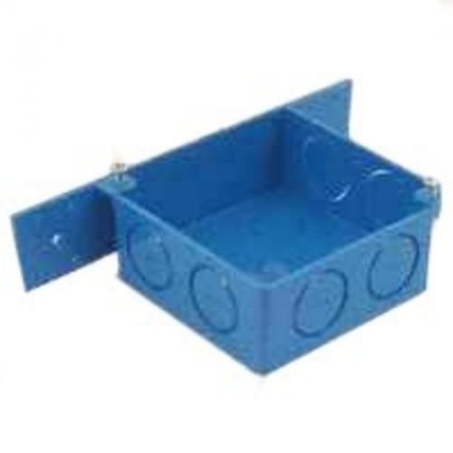 Carlon ent flexible raceway outlet box, 2 gang, x 4&#034; l x 4&#034; w x 1-1/2&#034; d 00 blue for sale