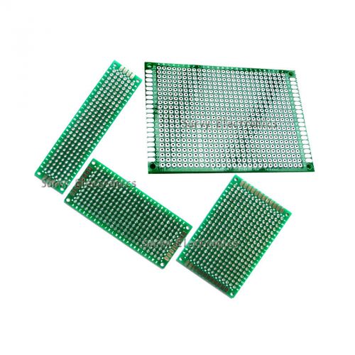 4 pcs double side prototype pcb breadboard 2x8 4x6 3x7 6x8cm tinned universal br for sale