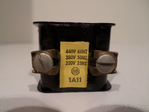 Used Allen Bradley Coil, 220/380/440 Volts, 25/50/60 Hz, 1A11