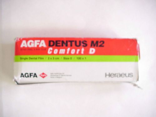 Agfa dentus m2 comfort d intra-oral x-ray film - size 0/58x1 for sale