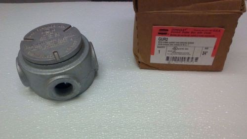 Crouse Hinds 3/4&#034; GUR2 Explosion Proof Box  4 HUBS
