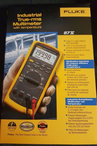 Fluke 87v industrial true-rms multimeter with temperature brand new in box for sale