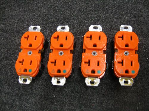 Leviton 5362IG- 20 Amp 125 Volt Isolated Ground Receptacles(lot of 4) Price red.