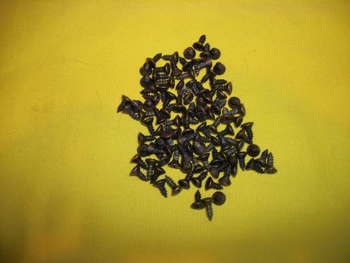 100 wood screws #6 x 1/4&#034; round head phillips 1950s chris craft boat factory for sale