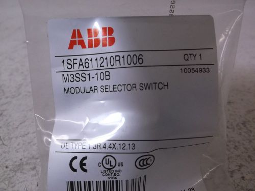 ABB M3SS1-10B MODULAR SELECTOR SWITCH *NEW IN A BAG*