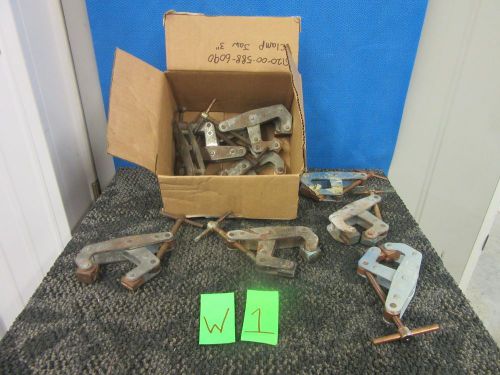 10 3&#034; kant twist 410 clamps metalwork machine shop t clamp copper jaw tool used for sale