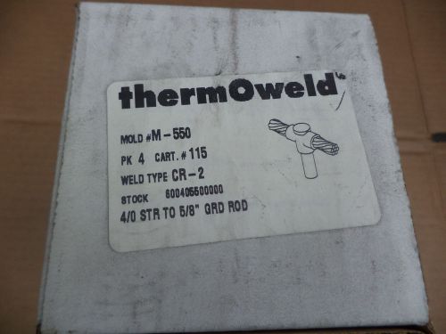 Thermoweld M-550 Exothermic Mold 4/0 STR TO 5/8&#034; GRD ROD NEW