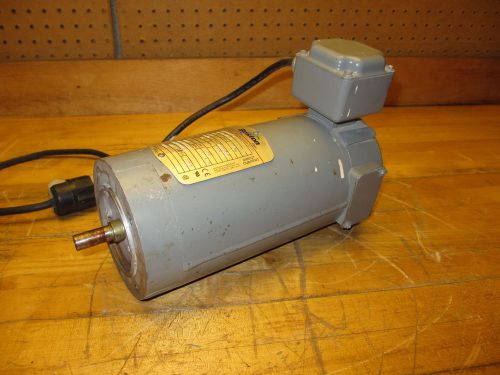 Boston gear baldor 1/3 hp dc motor 90vdc apm 933at-b  1750rpm  fr-42cyz   works! for sale