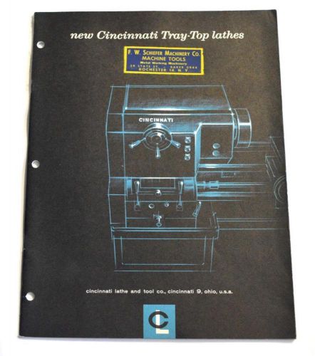 Cincinnati t-130 tray-top lathes brochure for sale