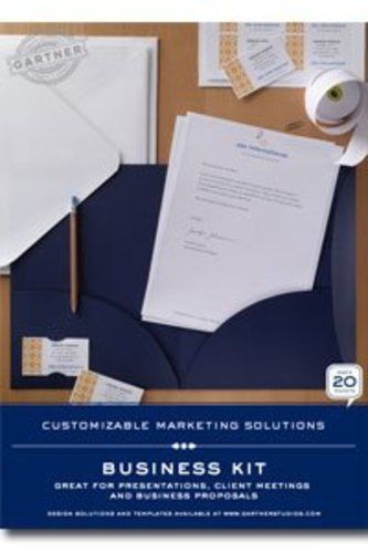 Gartner Studios CMS Business Kit, 8 1/2&#034; x 11&#034; 67 Lb., Blue Pack 20 Card Stock